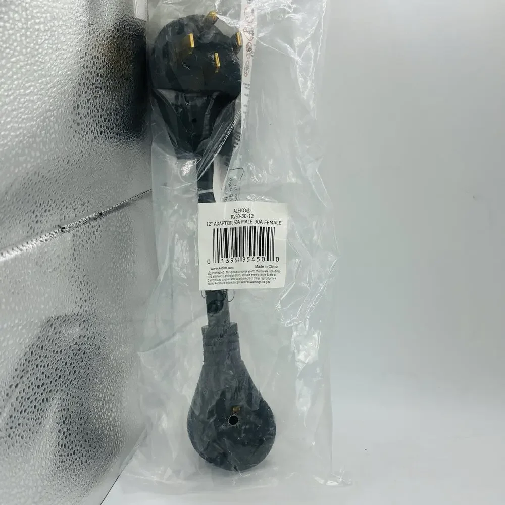 RV Cord Dogbone Adapter 50 amp Male 30 amp Female 12
